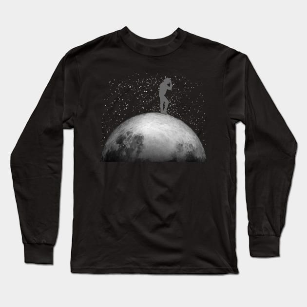 Moonwalk Long Sleeve T-Shirt by TeEmporium